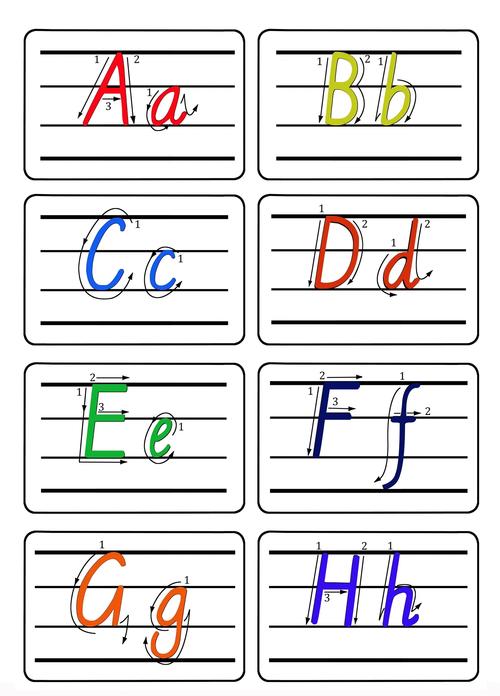 英语大小写字母表（英语大小写字母表格式手写体）
