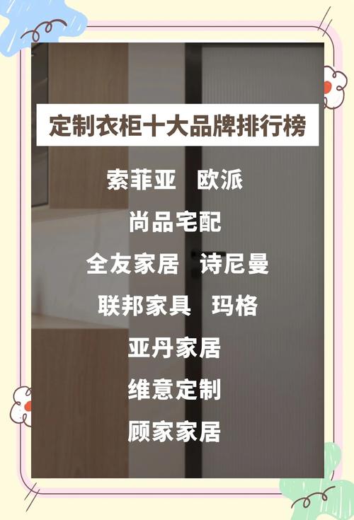 全屋定制品牌排行榜前20名（全屋定制前50个品牌）